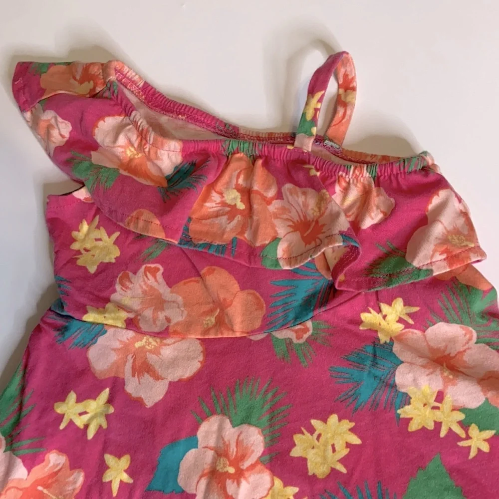 Children’s Place Tropical Pink and Yellow Toddler Dresses